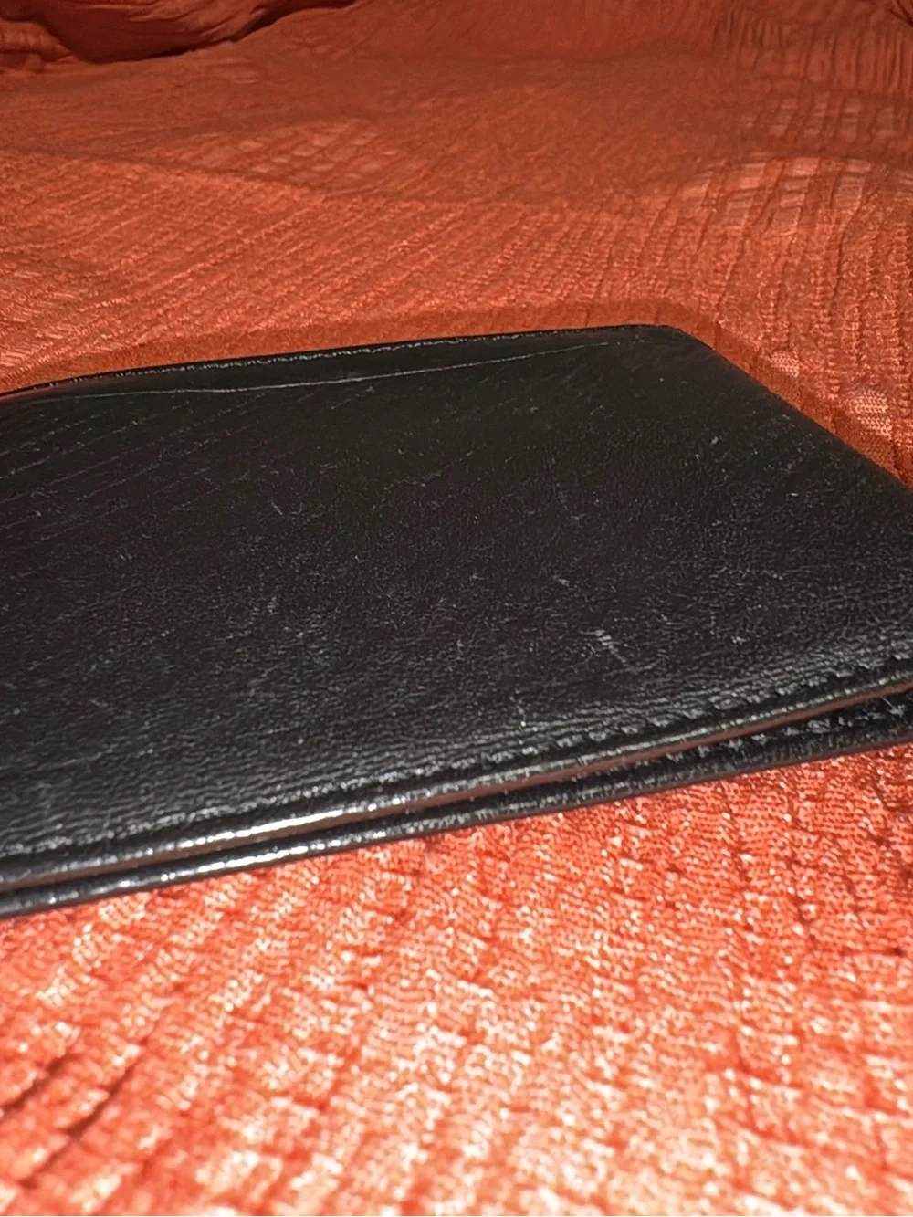 Yves Saint Laurent Black Leather Bi-Fold Wallet